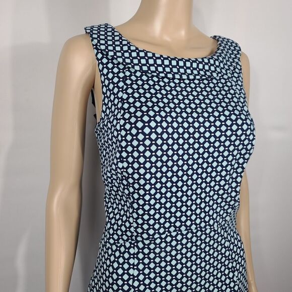 Lands' End Blue Dimond Bodycon Dress - Picture 7 of 9